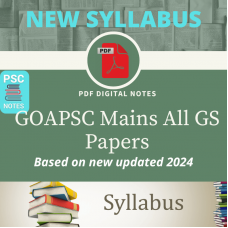 Goa (GoaPSC) Mains All in One PDF Notes-General Studies
